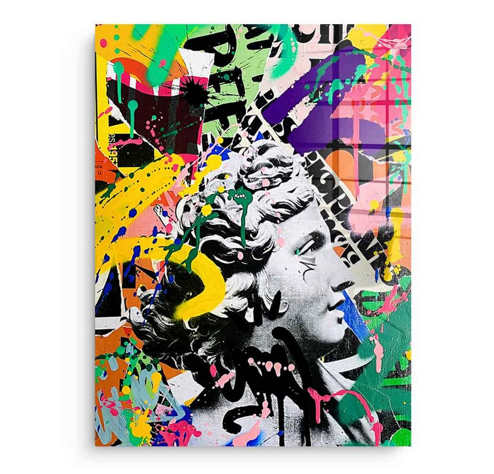 DOTCOMCANVAS® Acrylglasbild STAY UNMOVED - Acrylglas, Acrylglasbild STAY UNMOVED Pop Art Portrait Wandbild Kunstdruck von DOTCOMCANVAS®