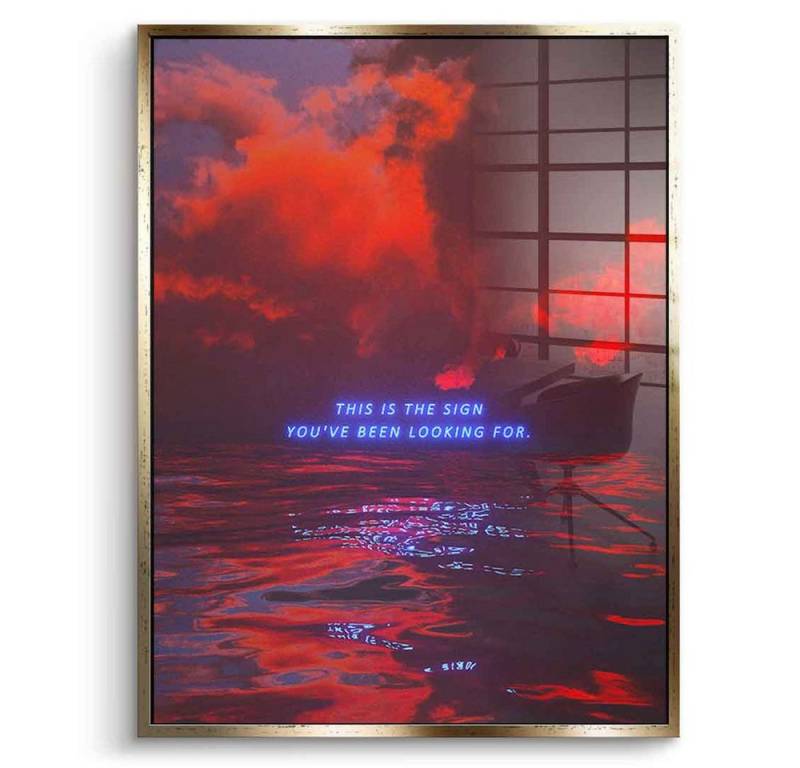 DOTCOMCANVAS® Acrylglasbild Seize The Day - Acrylglas, Acrylglasbild Seize The Day KI AI generiert digitale Kunst Wandbild von DOTCOMCANVAS®