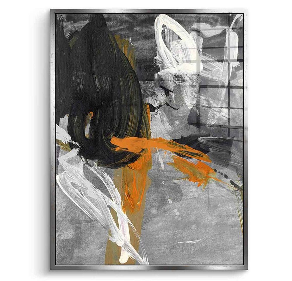 DOTCOMCANVAS® Acrylglasbild Silent Dancer - Acrylglas, Acrylglasbild beige orange moderne abstrakte Kunst Druck Wandbild von DOTCOMCANVAS®