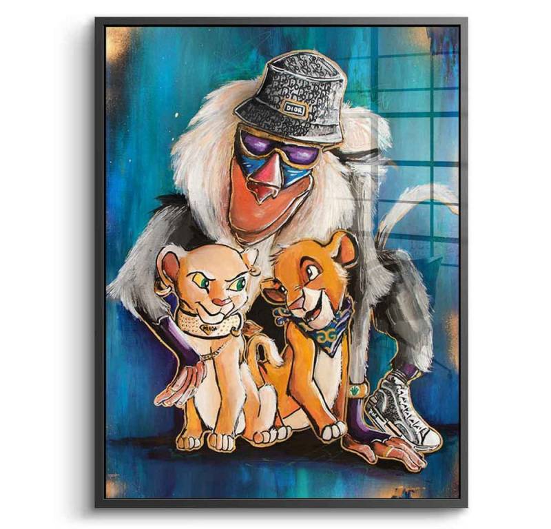 DOTCOMCANVAS® Acrylglasbild Simba Print - Acrylglas, Acrylglasbild Simba Print Der König der Löwen Wandbild Kunstdruck von DOTCOMCANVAS®