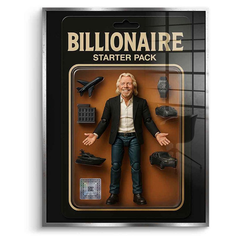 DOTCOMCANVAS® Acrylglasbild Starter Pack BILLIONAIRE - Acrylglas, Acrylglasbild BILLIONAIRE Starter Pack Kunstdruck Wandbild von DOTCOMCANVAS®