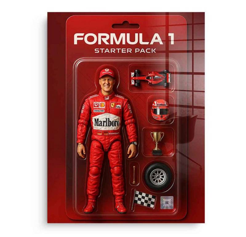 DOTCOMCANVAS® Acrylglasbild Starter Pack FORMULA 1 - Acrylglas, Acrylglasbild Starter Pack FORMULA 1 Kunstdruck Wandbild von DOTCOMCANVAS®