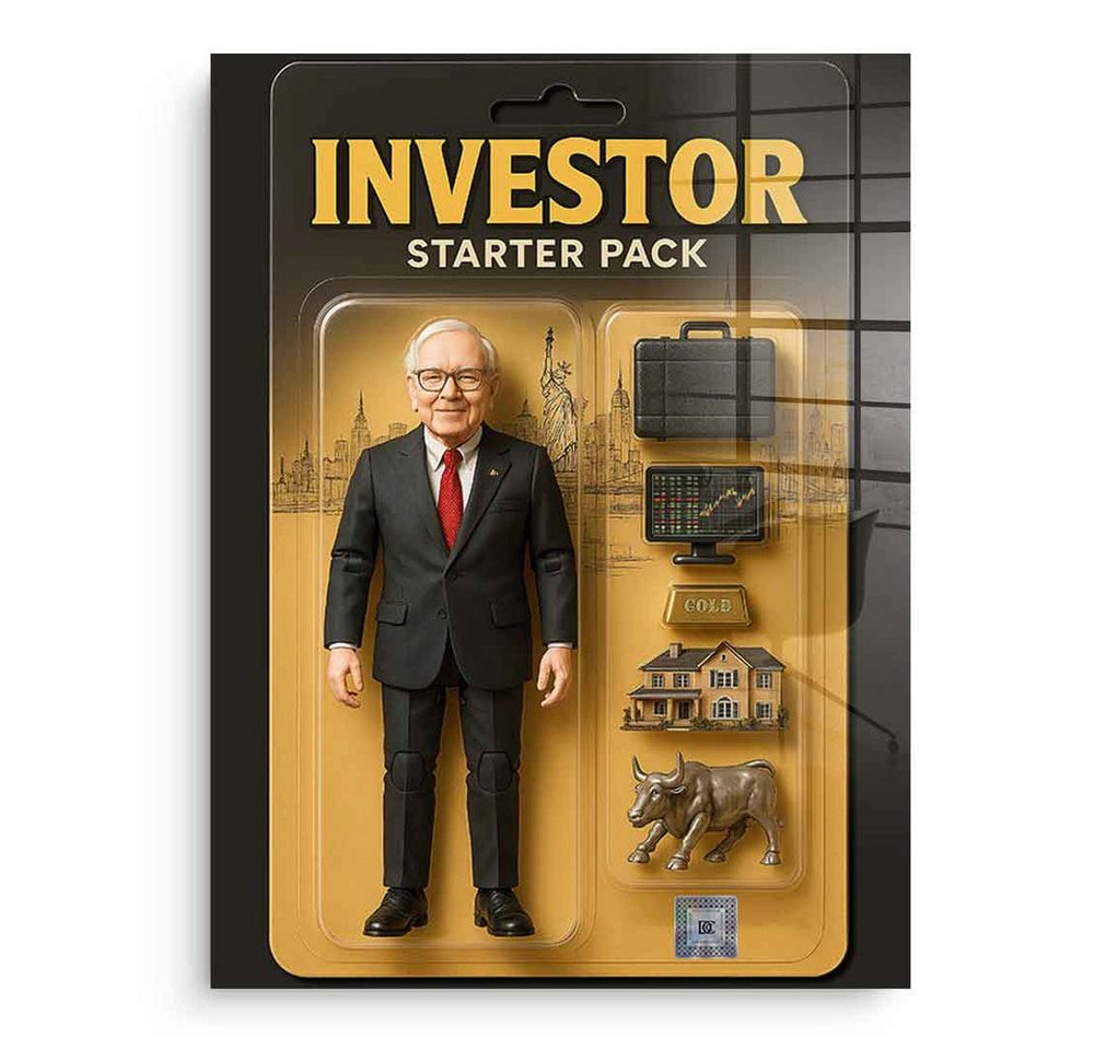 DOTCOMCANVAS® Acrylglasbild Starter Pack INVESTOR - Acrylglas, Acrylglaasbild Starter Pack INVESTOR Kunstdruck Wandbild von DOTCOMCANVAS®