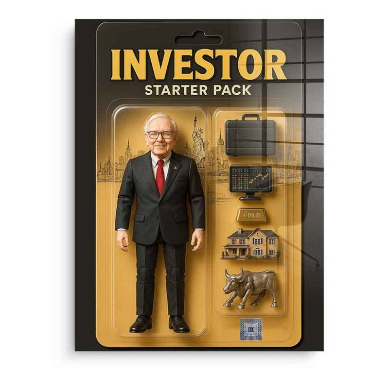 DOTCOMCANVAS® Acrylglasbild Starter Pack INVESTOR - Acrylglas, Acrylglaasbild Starter Pack INVESTOR Kunstdruck Wandbild von DOTCOMCANVAS®