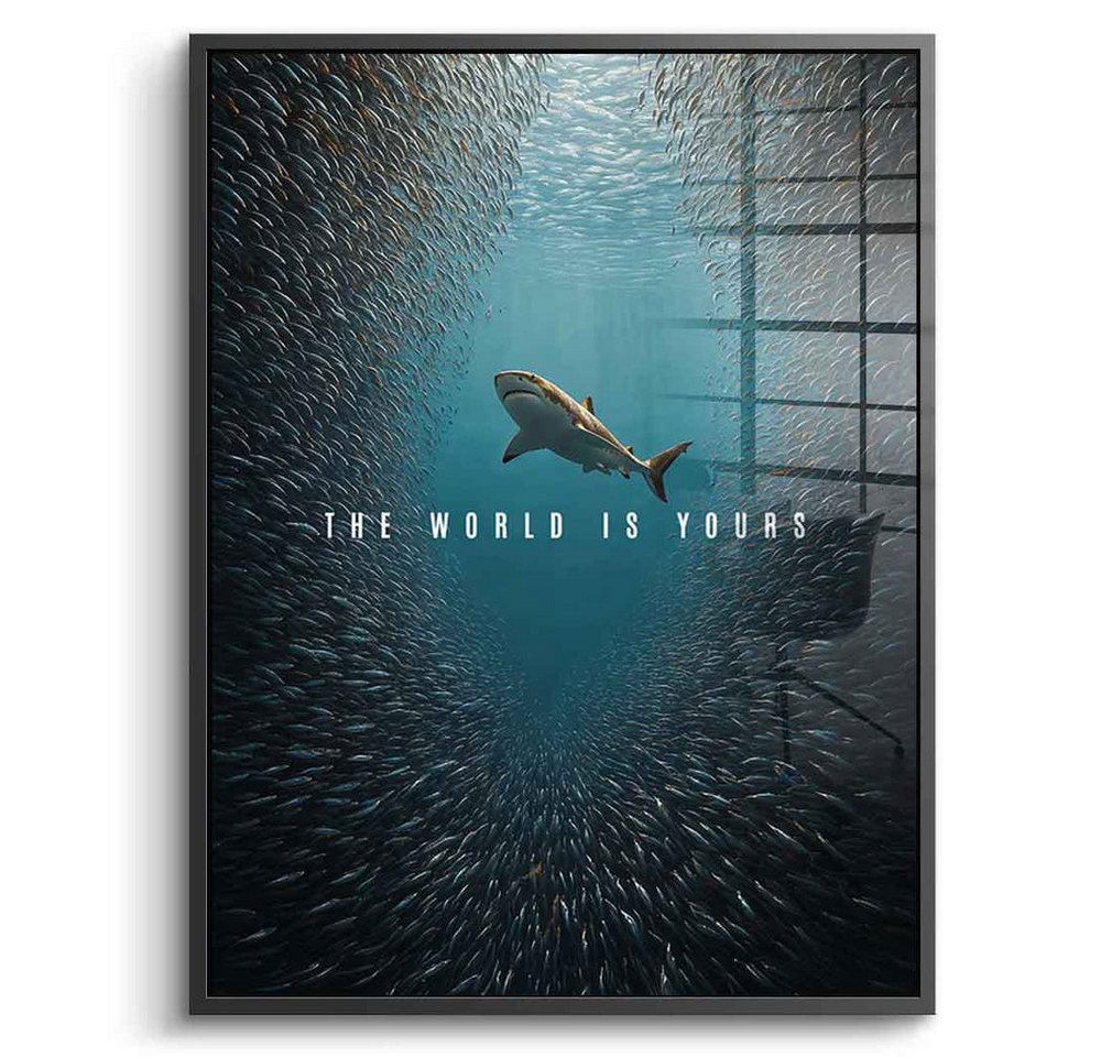 DOTCOMCANVAS® Acrylglasbild THE WORLD IS YOURS - Acrylglas, Acrylglasbild THE WORLD IS YOURS Natur und Tiere Wandbild Kunstdruck von DOTCOMCANVAS®