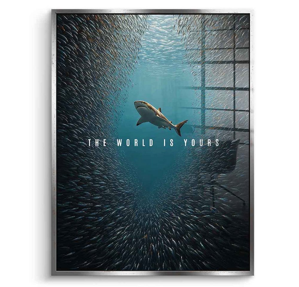 DOTCOMCANVAS® Acrylglasbild THE WORLD IS YOURS - Acrylglas, Acrylglasbild THE WORLD IS YOURS Natur und Tiere Wandbild Kunstdruck von DOTCOMCANVAS®