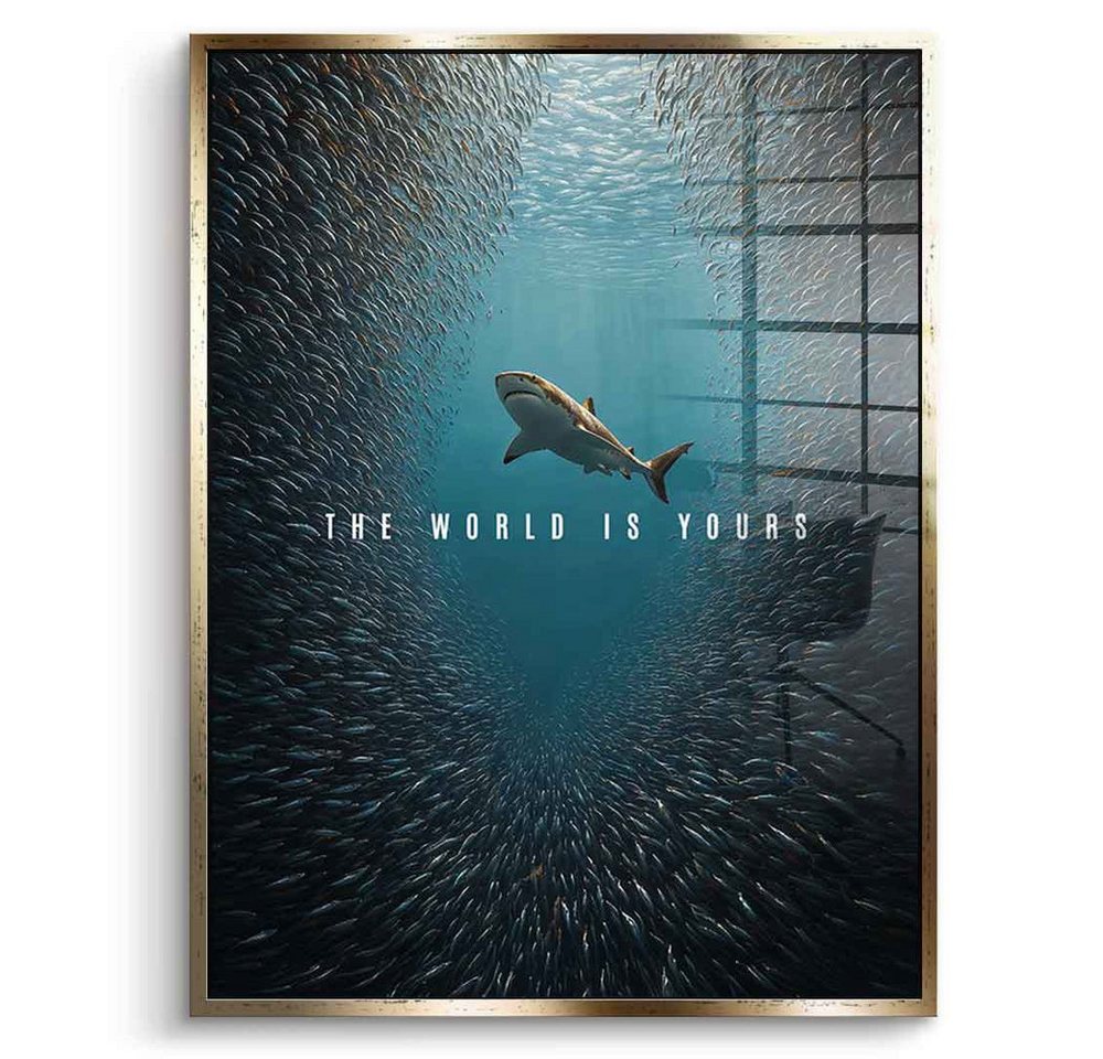 DOTCOMCANVAS® Acrylglasbild THE WORLD IS YOURS - Acrylglas, Acrylglasbild THE WORLD IS YOURS Natur und Tiere Wandbild Kunstdruck von DOTCOMCANVAS®