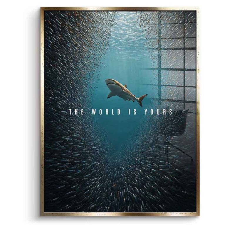DOTCOMCANVAS® Acrylglasbild THE WORLD IS YOURS - Acrylglas, Acrylglasbild THE WORLD IS YOURS Natur und Tiere Wandbild Kunstdruck von DOTCOMCANVAS®