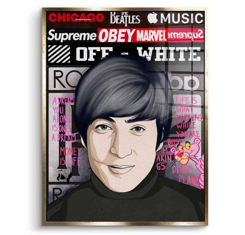 DOTCOMCANVAS® Acrylglasbild The Beatles 2 - Acrylglas, Acrylglasbild The Beatles 2 Pop Art Portrait Wandbild von DOTCOMCANVAS®