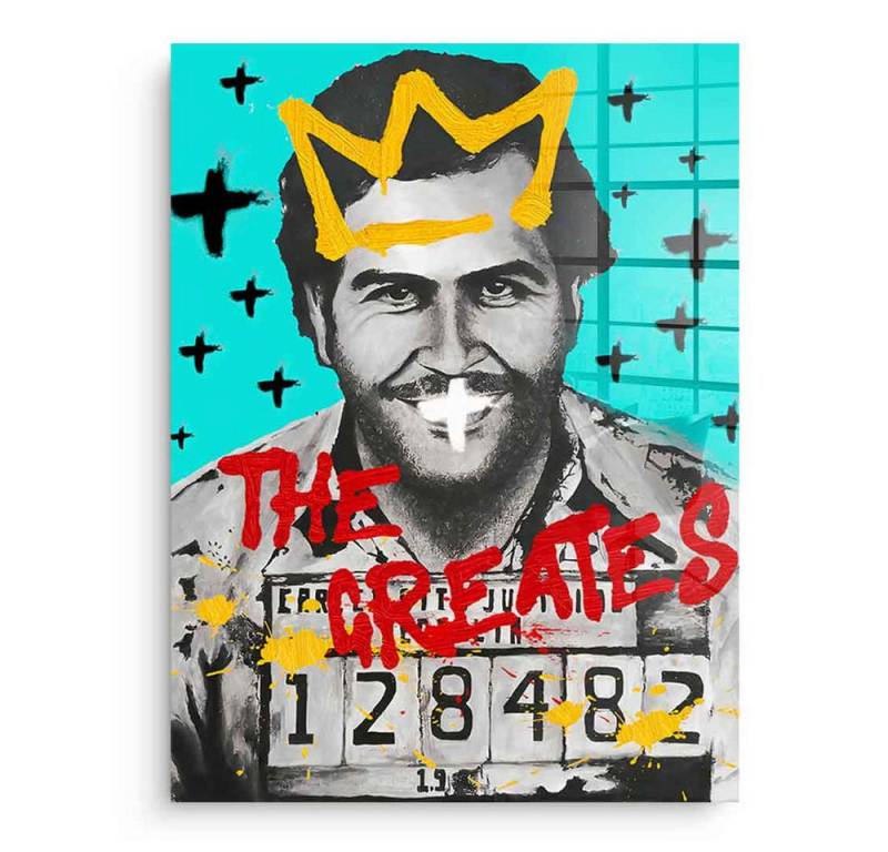 DOTCOMCANVAS® Acrylglasbild The Greates - Acrylglas, Acrylglasbild Pablo Escobar Drogenbaron Portrait von Dotcomcanvas