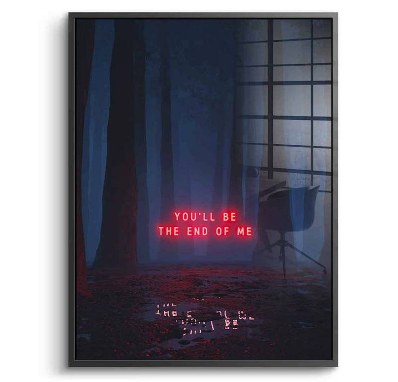 DOTCOMCANVAS® Acrylglasbild Thoughts - Acrylglas, Acrylglasbild Thoughts KI AI generiert digitale Kunst Wandbild von DOTCOMCANVAS®