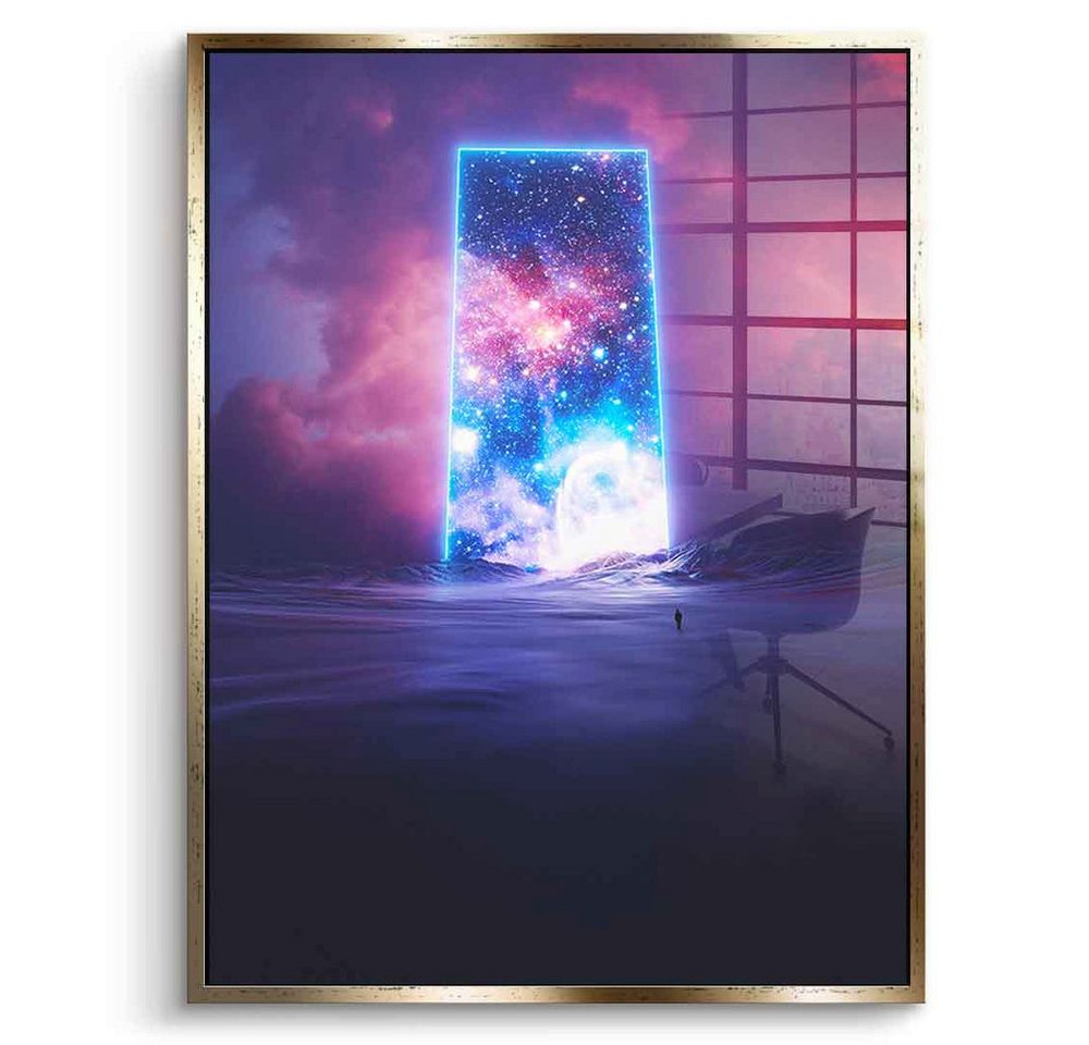 DOTCOMCANVAS® Acrylglasbild Through The Storm - Acrylglas, Acrylglasbild Through The Storm AI generiert digitale Kunst Wandbild von DOTCOMCANVAS®