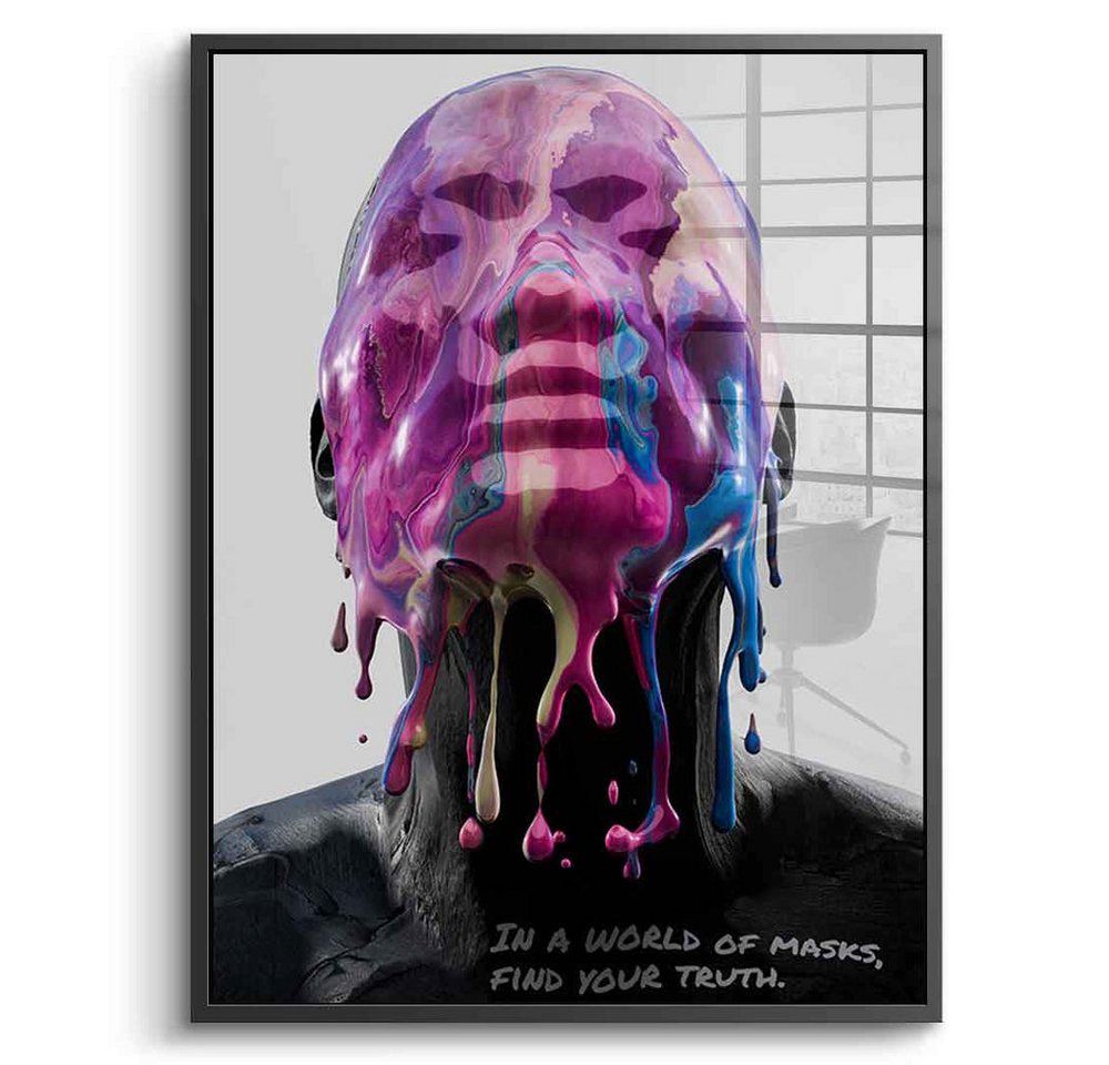 DOTCOMCANVAS® Acrylglasbild Transient Mask - Acrylglas, Acrylglasbild Transient Mask Kunstdruck Wandbild von DOTCOMCANVAS®
