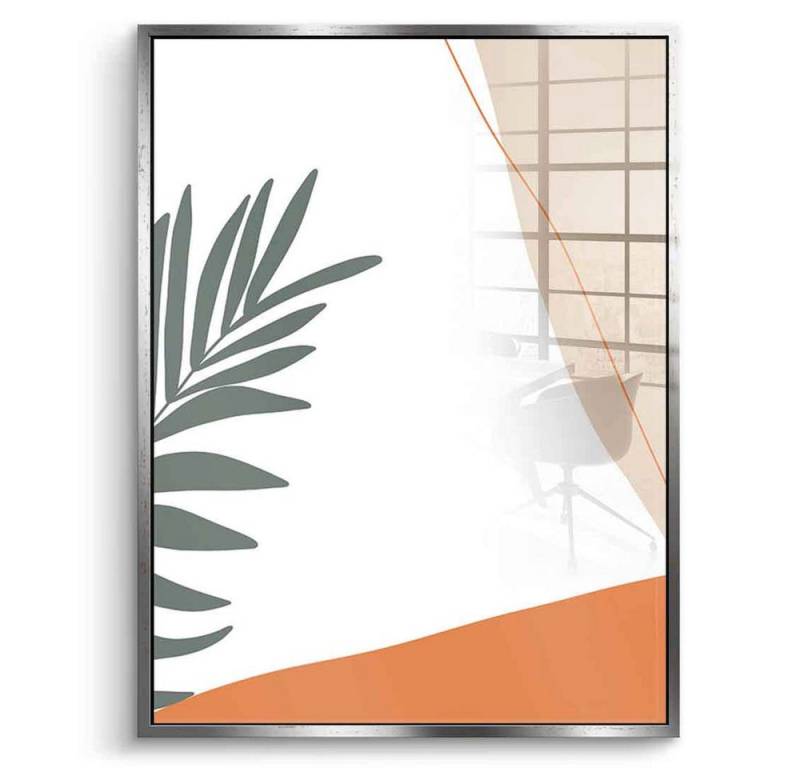 DOTCOMCANVAS® Acrylglasbild Tropical 01 - Acrylglas, Acrylglasbild Tropical 01 orange weiß Wandbild Kunstdruck von DOTCOMCANVAS®