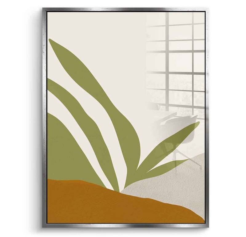 DOTCOMCANVAS® Acrylglasbild Tropical Day No. 01 - Acrylglas, Acrylglasbild Tropical Day No. 01 orange weiß Wandbild Kunstdruck von DOTCOMCANVAS®