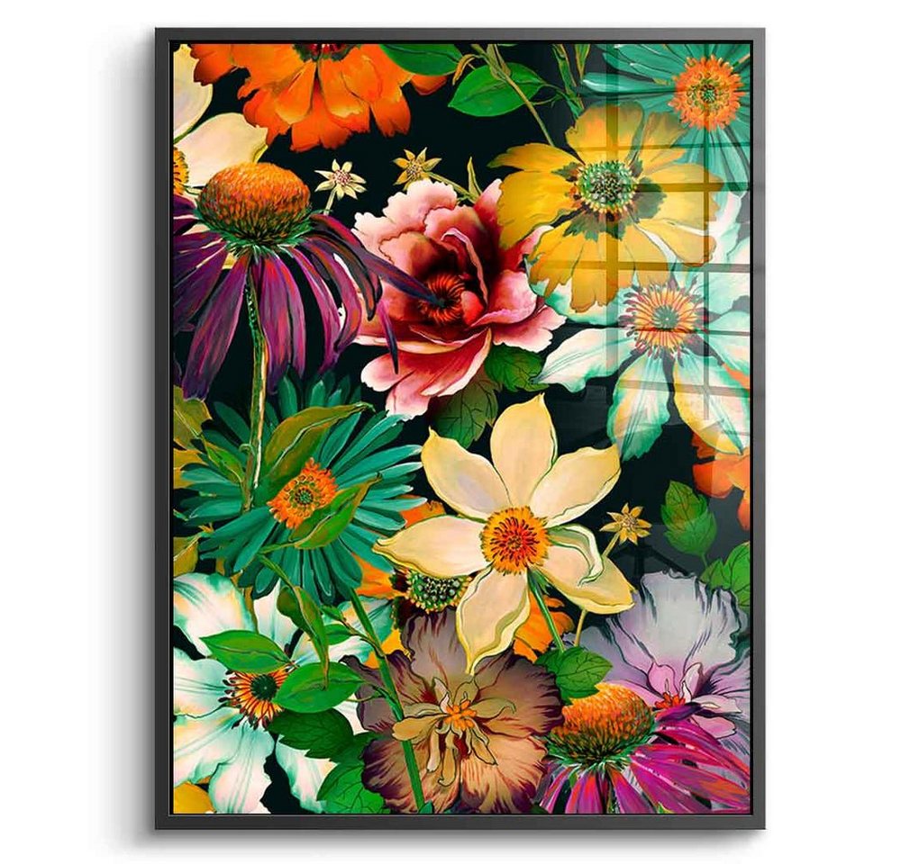 DOTCOMCANVAS® Acrylglasbild Tropical Garden - Acrylglas, Acrylglasbild Tropical Garden Pflanzen Blumen Garten Wandbild von DOTCOMCANVAS®
