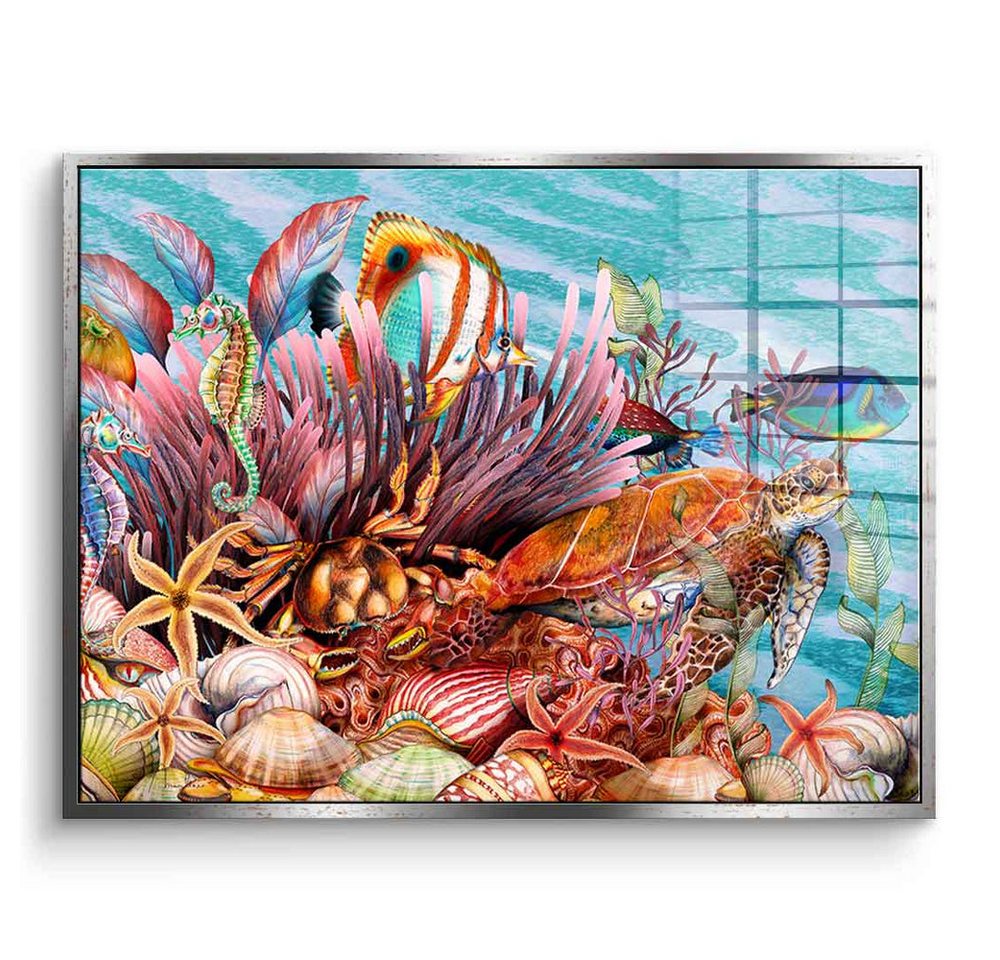 DOTCOMCANVAS® Acrylglasbild Tropical Sea - Acrylglas, Acrylglasbild Tropical Sea Koralle Fische tropische See Wandbild von DOTCOMCANVAS®