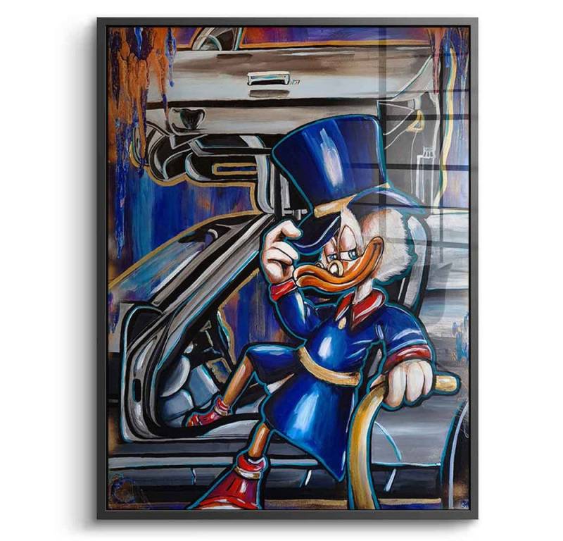 DOTCOMCANVAS® Acrylglasbild Uncle Scrooge - Acrylglas, Acrylglasbild Uncle Scrooge Dagobert Duck Comic Wandbild Kunstdruck von DOTCOMCANVAS®