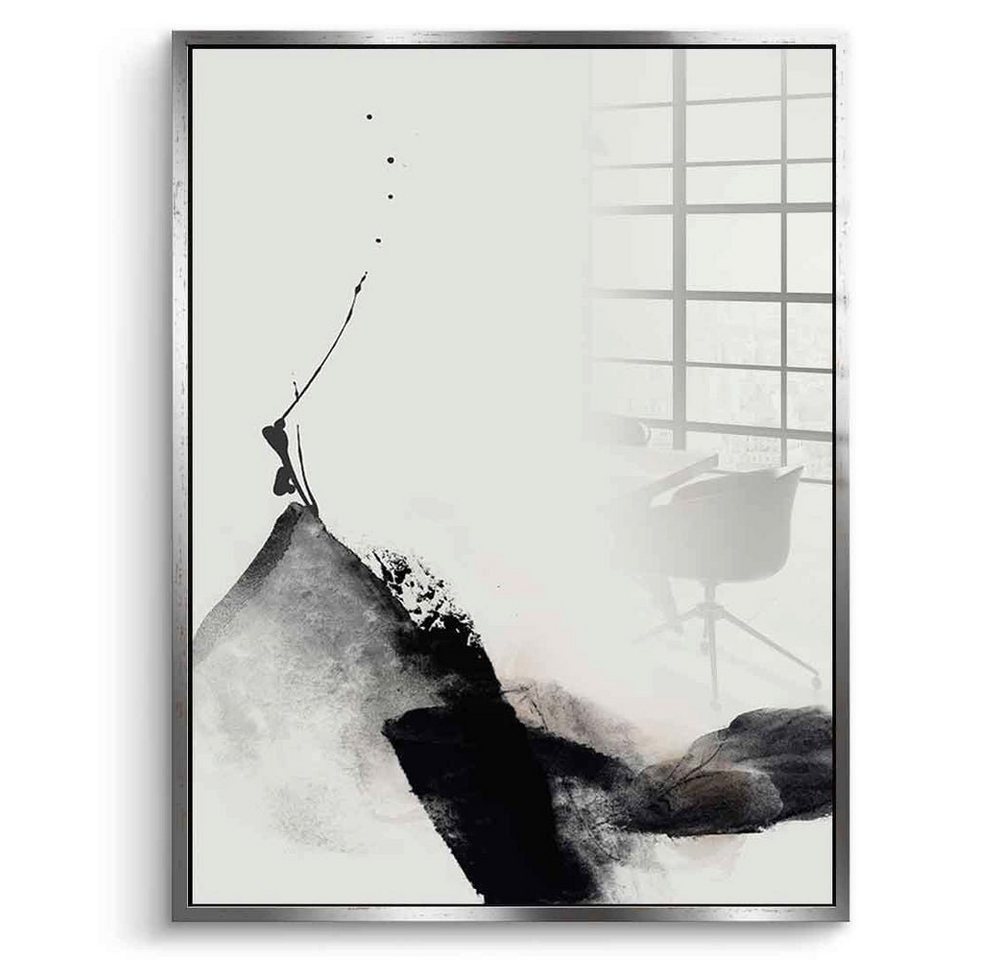 DOTCOMCANVAS® Acrylglasbild Unruly - Acrylglas, Acrylglasbild weiß moderne abstrakte Kunst Druck Wandbild von DOTCOMCANVAS®