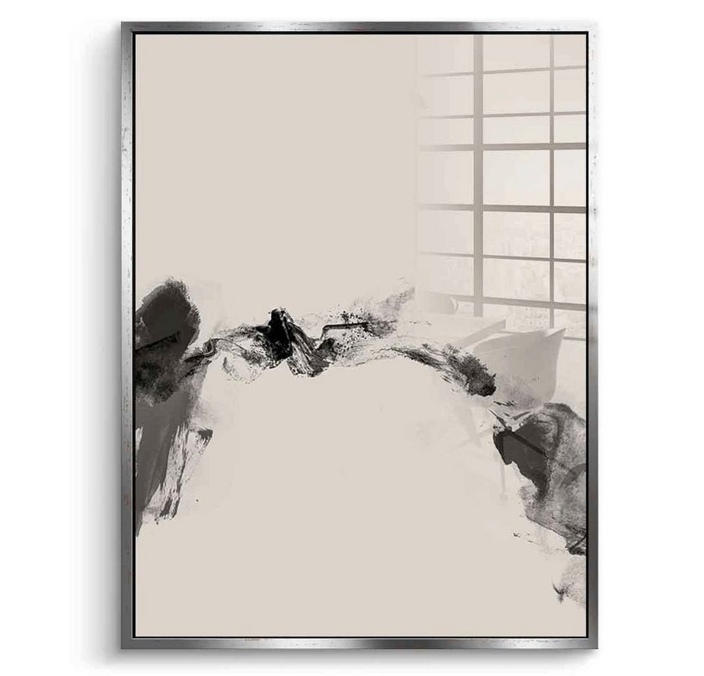 DOTCOMCANVAS® Acrylglasbild Wabi Sabi-1 - Acrylglas, Acrylglasbild beige weiß moderne abstrakte Kunst Druck Wandbild von DOTCOMCANVAS®