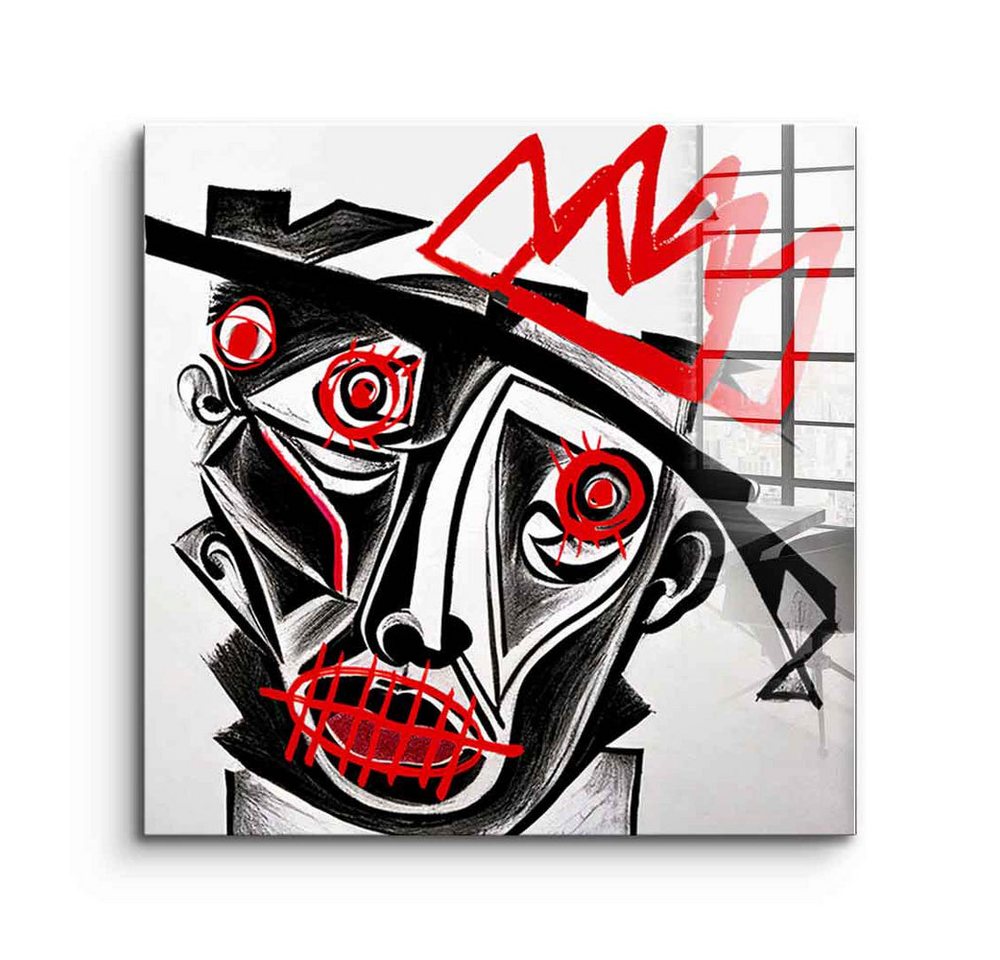 DOTCOMCANVAS® Acrylglasbild Wild Face - Acrylglas, Acrylglasbild Wild Face Wandbild Kunstdruck von DOTCOMCANVAS®