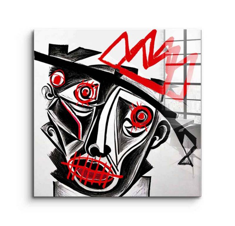 DOTCOMCANVAS® Acrylglasbild Wild Face - Acrylglas, Acrylglasbild Wild Face Wandbild Kunstdruck von DOTCOMCANVAS®