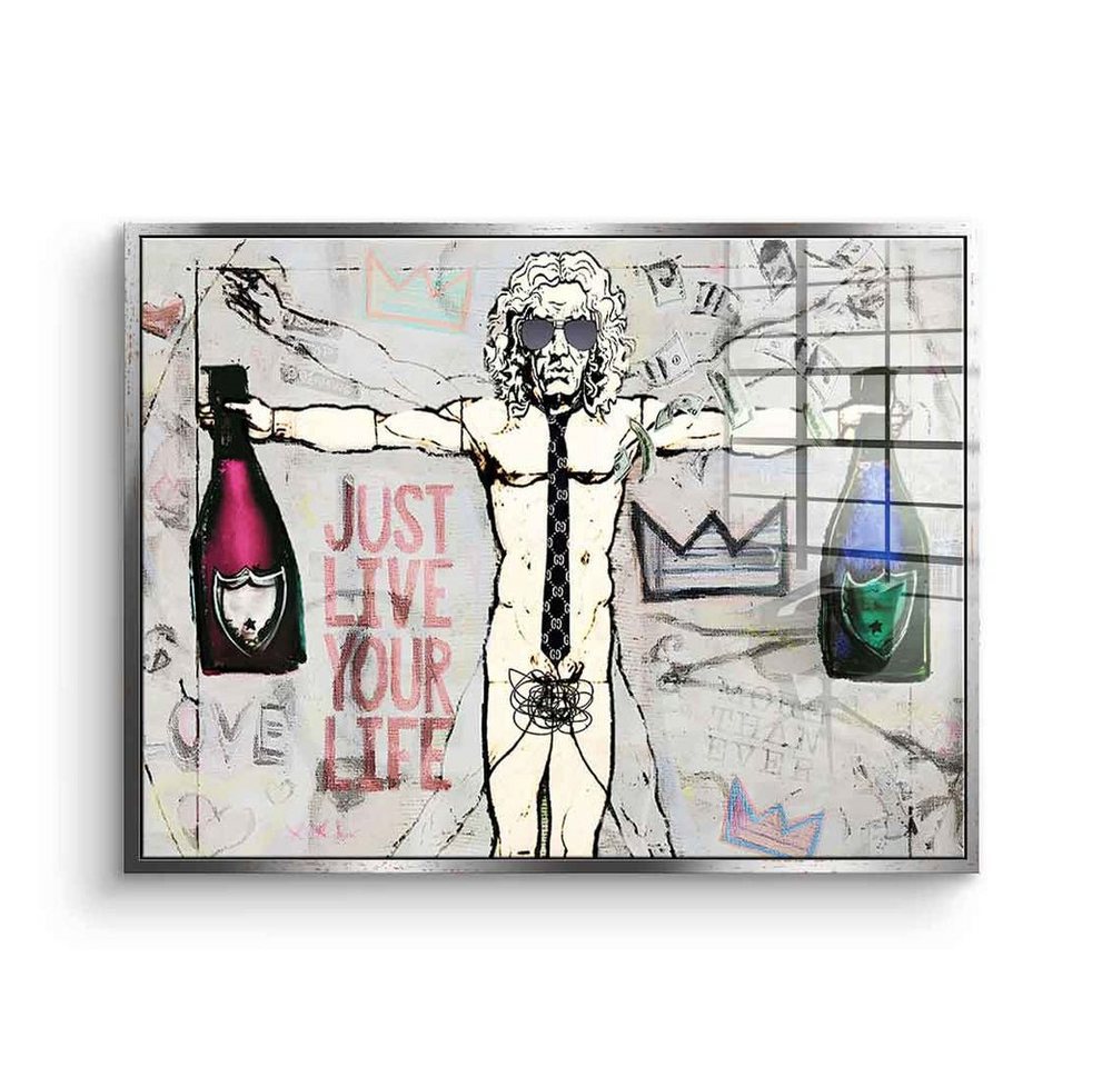 DOTCOMCANVAS® Acrylglasbild Da Vinci Life - Acrylglas, Acrylglasbild Da Vinci Lifestyle live your life Vitruve Luc Viatour von DOTCOMCANVAS®