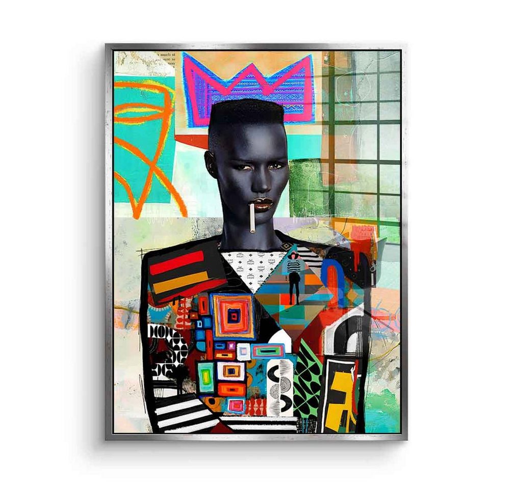 DOTCOMCANVAS® Acrylglasbild Grace Jones - Acrylglas, Acrylglasbild Grace Jones Pop Art Model Sänger Schauspielerin Jamaika von DOTCOMCANVAS®