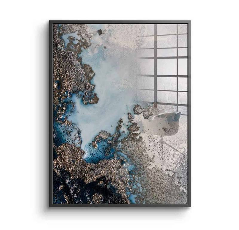 DOTCOMCANVAS® Acrylglasbild Sea of Secrets - Acrylglas, Acrylglasbild Sea of Secrets beige abstrakte Kunst moderne Kunst von DOTCOMCANVAS®