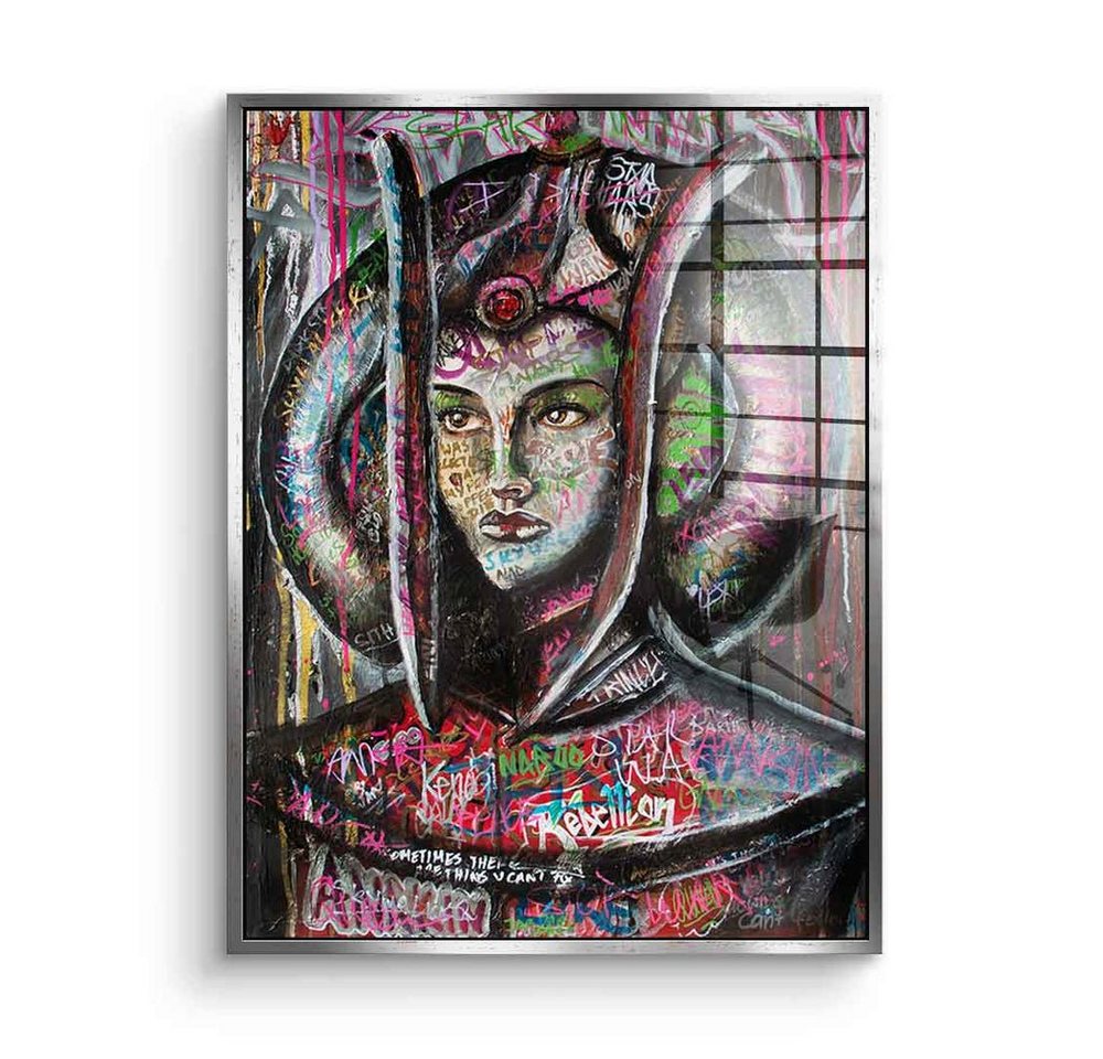 DOTCOMCANVAS® Acrylglasbild Amidala - Acrylglas, Acrylglasbild Star Wars Padmé Amidala Porträt Comic Cartoon Pop Art von DOTCOMCANVAS®