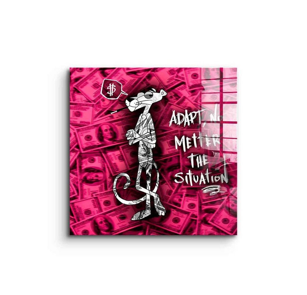 DOTCOMCANVAS® Acrylglasbild Pink Panther XX - Acrylglas, Acrylglasbild Pink Panther Der rosarote Panther Comic Motivation von DOTCOMCANVAS®