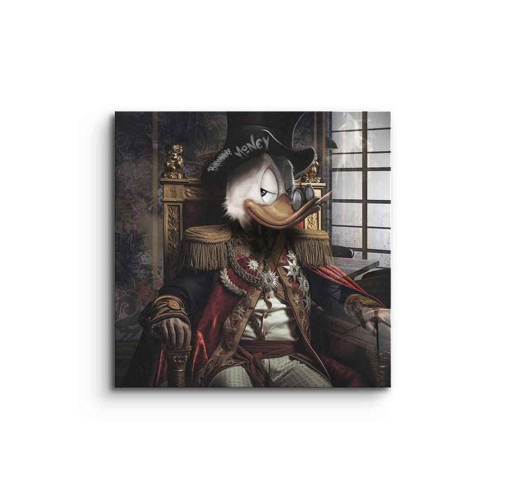 DOTCOMCANVAS® Acrylglasbild Billionaire - Acrylglas, Acrylglasbild Dagobert Duck Renaissance Portrait Wandbild Kunstdruck von DOTCOMCANVAS®