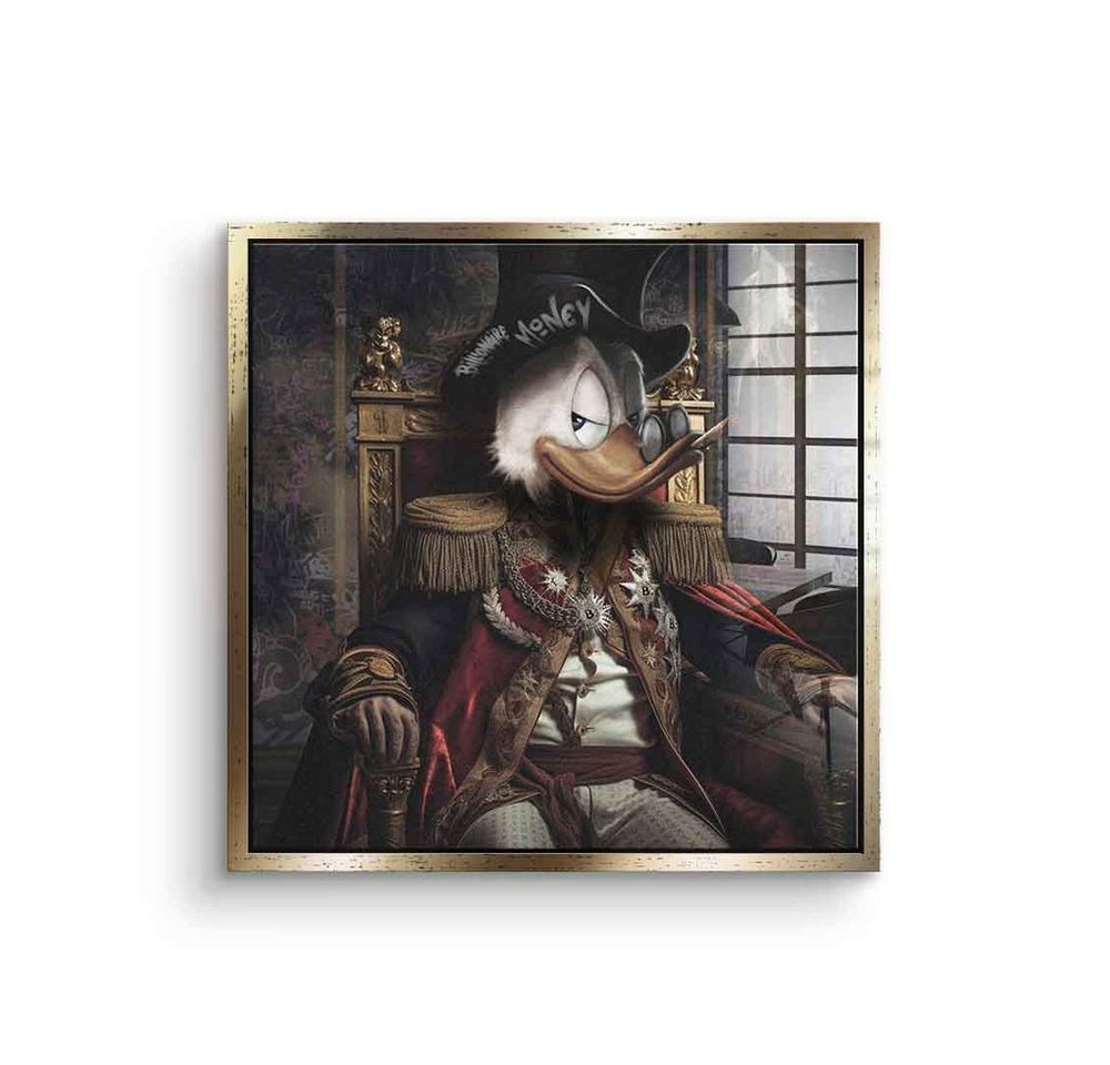 DOTCOMCANVAS® Acrylglasbild Billionaire - Acrylglas, Acrylglasbild Dagobert Duck Renaissance Portrait Wandbild Kunstdruck von DOTCOMCANVAS®