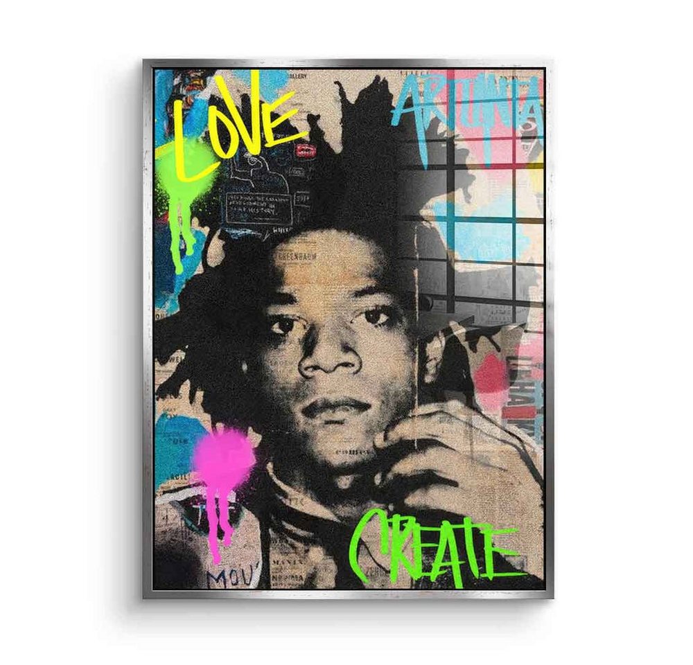DOTCOMCANVAS® Acrylglasbild Basquiat - Acrylglas, Acrylglasbild Jean-Michel Basquiat Künstler Maler Zeichner Pop Art von DOTCOMCANVAS®