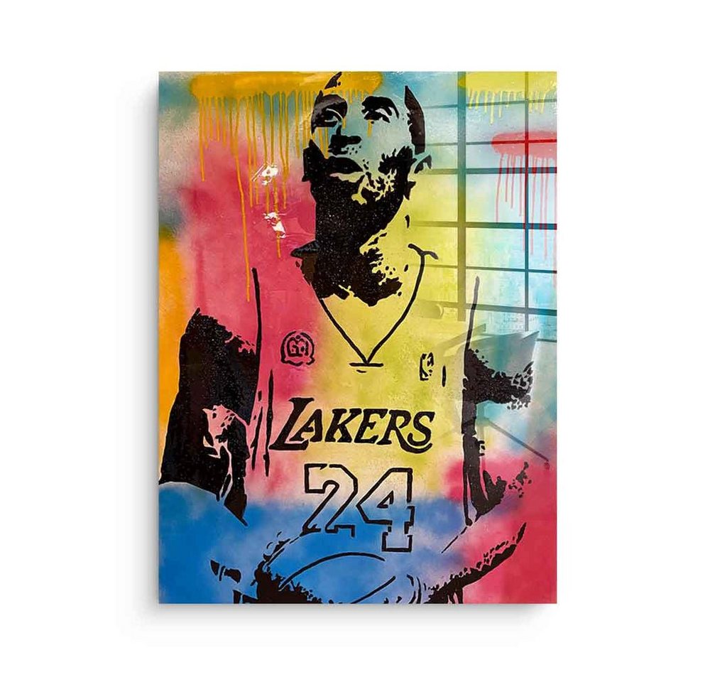 DOTCOMCANVAS® Acrylglasbild Kobe Bryant - Acrylglas, Acrylglasbild Kobe Bryant NBA Basketball Los Angeles Lakers Pop Art von DOTCOMCANVAS®