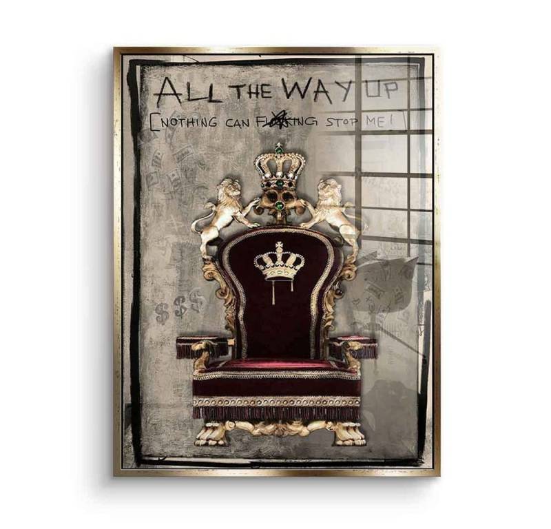 DOTCOMCANVAS® Acrylglasbild All the Way - Acrylglas, Acrylglasbild All the Way Motivation Erfolg Macht Geld von DOTCOMCANVAS®