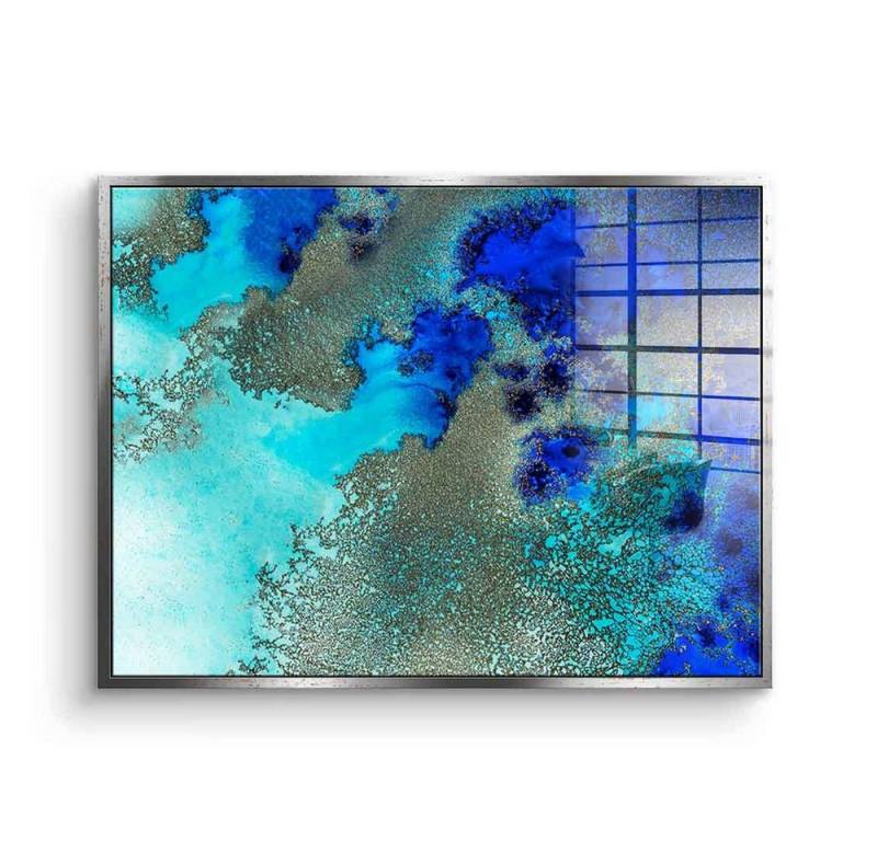 DOTCOMCANVAS® Acrylglasbild Reef Resonance - Acrylglas, Acrylglasbild Reef Resonance abstrakte moderne Kunst Strand Meer von DOTCOMCANVAS®