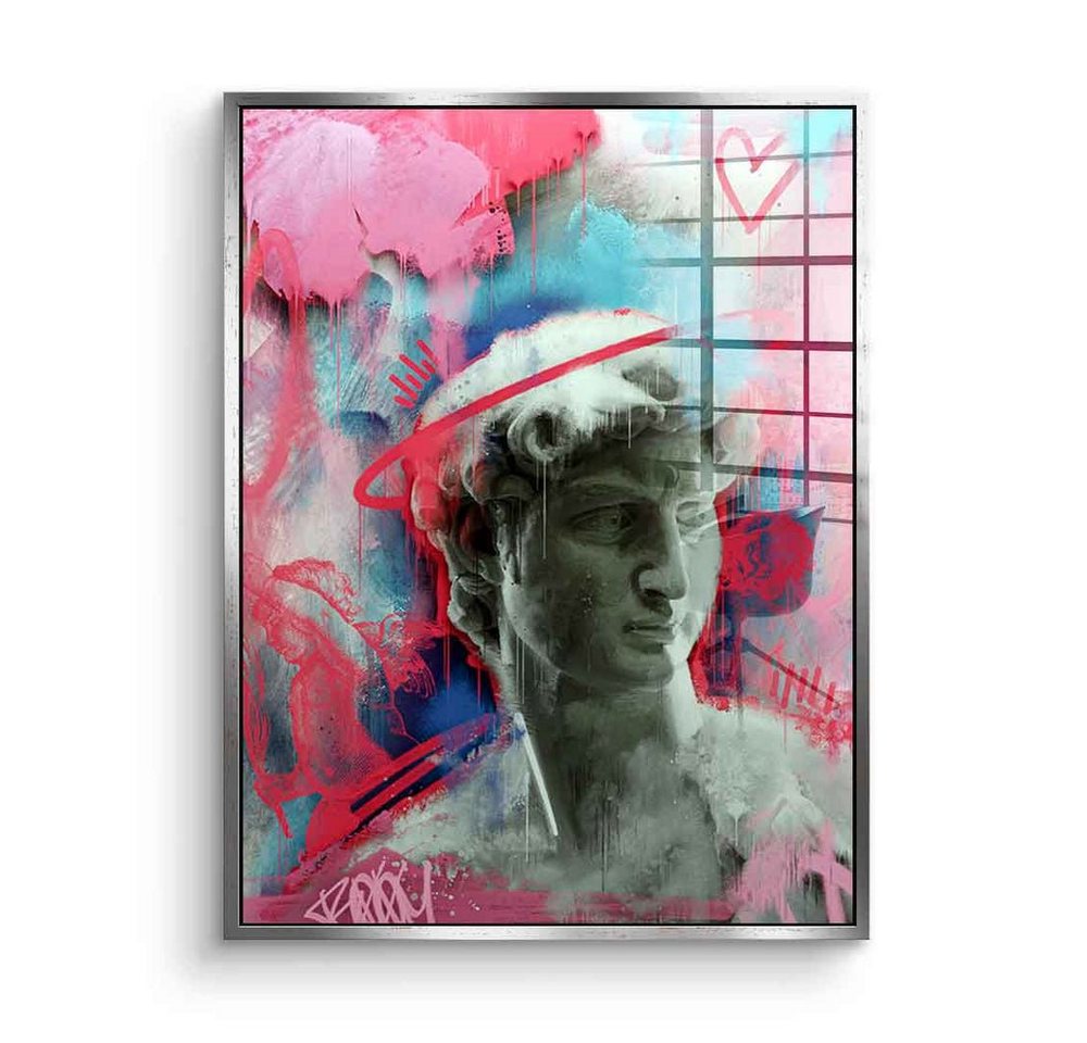DOTCOMCANVAS® Acrylglasbild Modern-David - Acrylglas, Acrylglasbild Modern-David von Michelangelo Renaissance Skulptur von DOTCOMCANVAS®