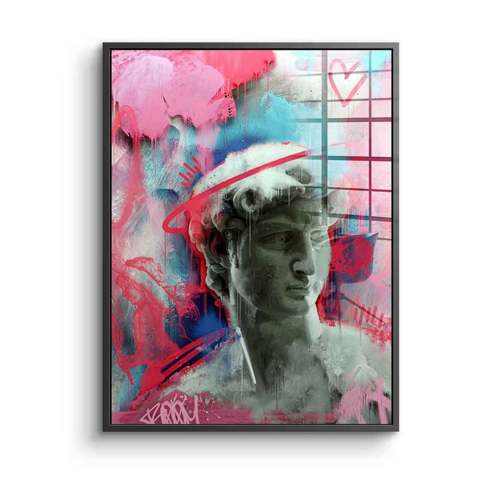 DOTCOMCANVAS® Acrylglasbild Modern-David - Acrylglas, Acrylglasbild Modern-David von Michelangelo Renaissance Skulptur von DOTCOMCANVAS®