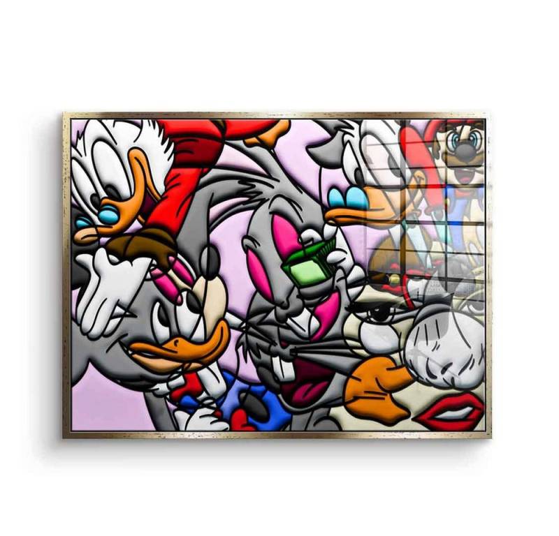 DOTCOMCANVAS® Acrylglasbild Legacy Lines - Acrylglas, Acrylglasbild Legacy Lines Comic Cartoon Zeichnung Trickfilm von DOTCOMCANVAS®