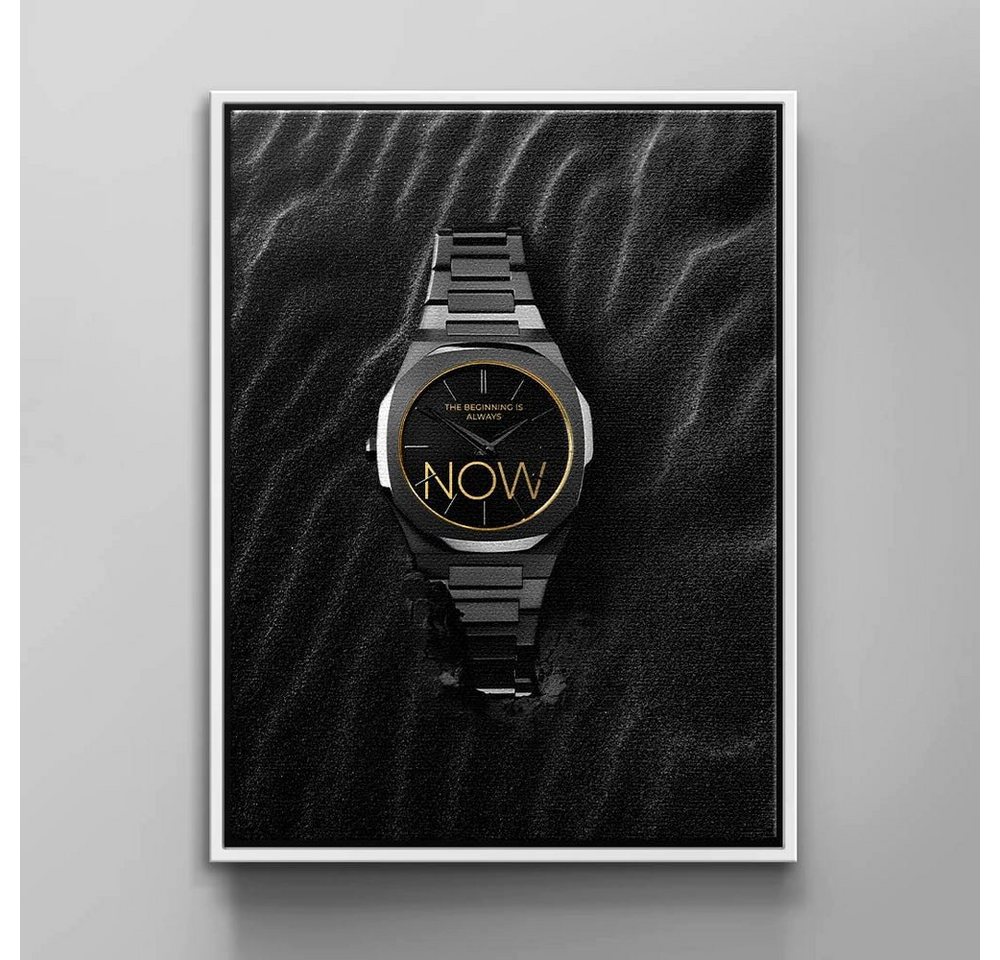 DOTCOMCANVAS® Leinwandbild, GRAPHIT, Premium Leinwandbild Uhren Motiv - Pure Attitude von DOTCOMCANVAS®