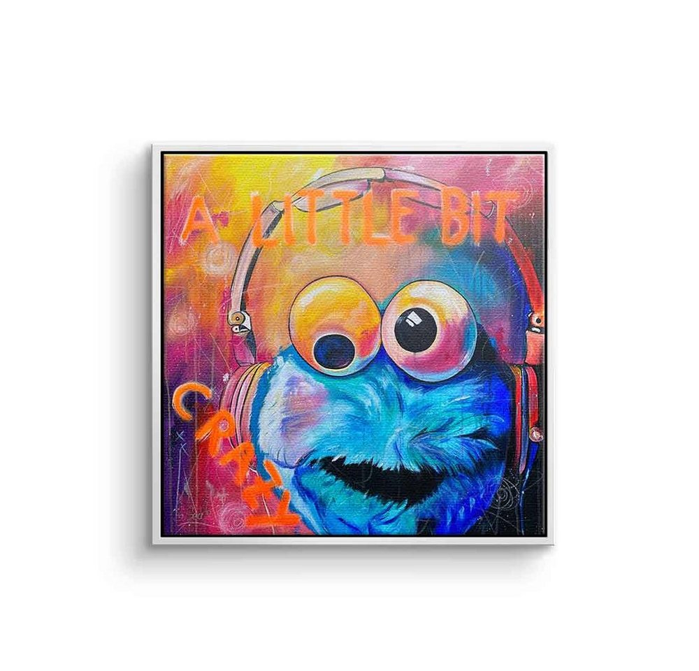 DOTCOMCANVAS® Leinwandbild, Leinwandbild Krümelmonster Cookie Monster Muppets designed by Sabrina von DOTCOMCANVAS®