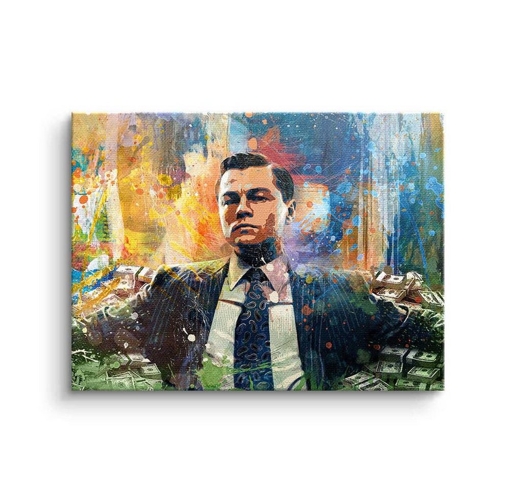 DOTCOMCANVAS® Leinwandbild, Leinwandbild Poster Wall Street xxl Motiv Motivation die Verhandlung m von DOTCOMCANVAS®