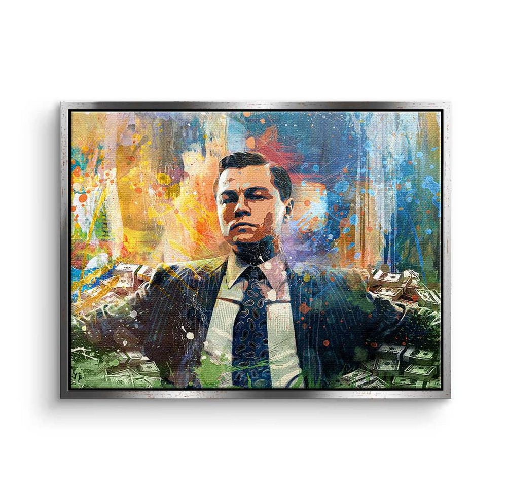 DOTCOMCANVAS® Leinwandbild, Leinwandbild Poster Wall Street xxl Motiv Motivation die Verhandlung m von DOTCOMCANVAS®