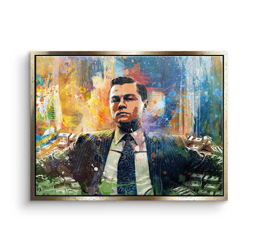 DOTCOMCANVAS® Leinwandbild, Leinwandbild Poster Wall Street xxl Motiv Motivation die Verhandlung m von DOTCOMCANVAS®