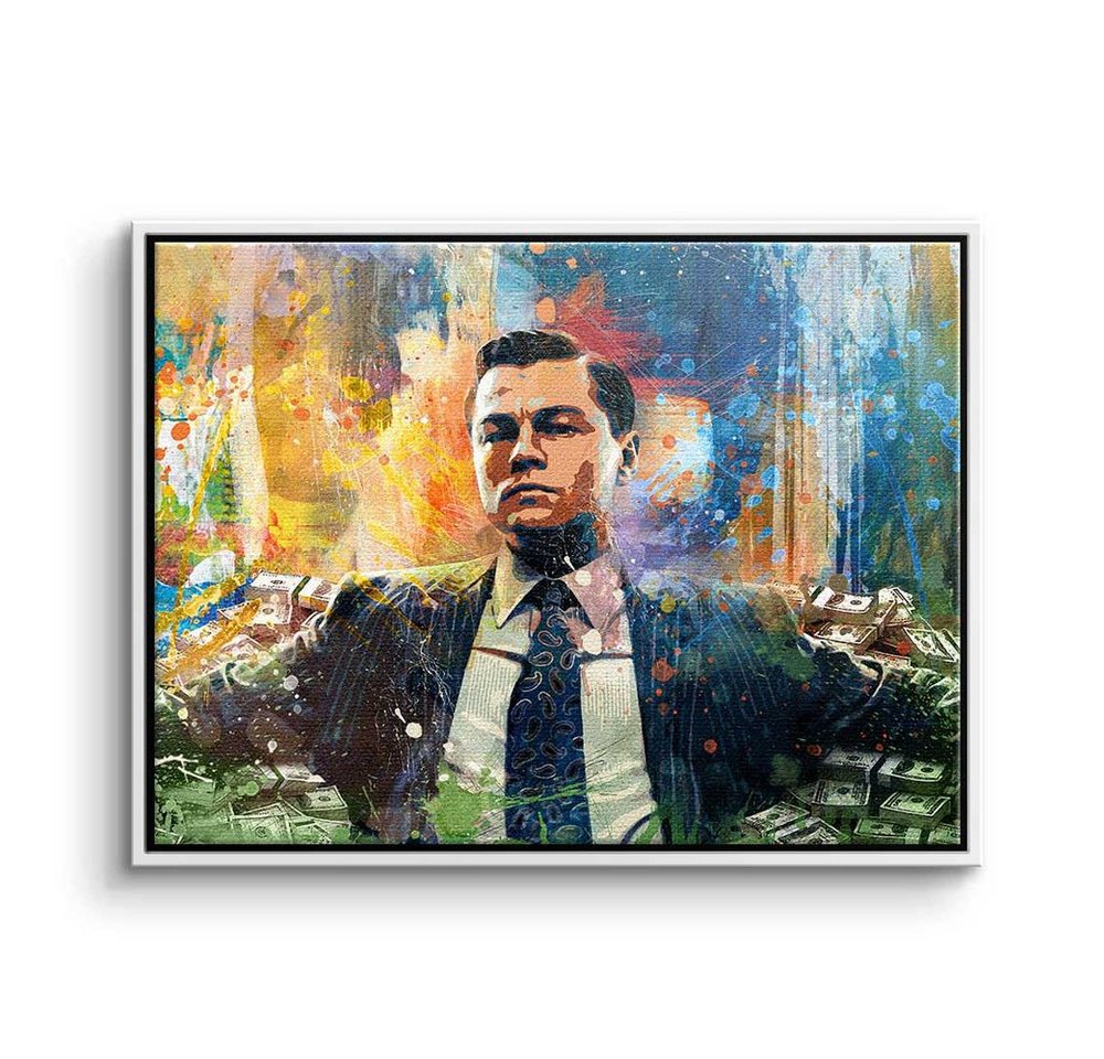 DOTCOMCANVAS® Leinwandbild, Leinwandbild Poster Wall Street xxl Motiv Motivation die Verhandlung m von DOTCOMCANVAS®