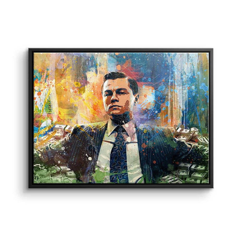 DOTCOMCANVAS® Leinwandbild, Leinwandbild Poster Wall Street xxl Motiv Motivation die Verhandlung m von DOTCOMCANVAS®