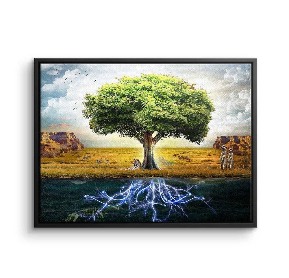DOTCOMCANVAS® Leinwandbild, Premium Leinwandbild - Baum - Spiritual Tree - Motivationsbild - Min von DOTCOMCANVAS®