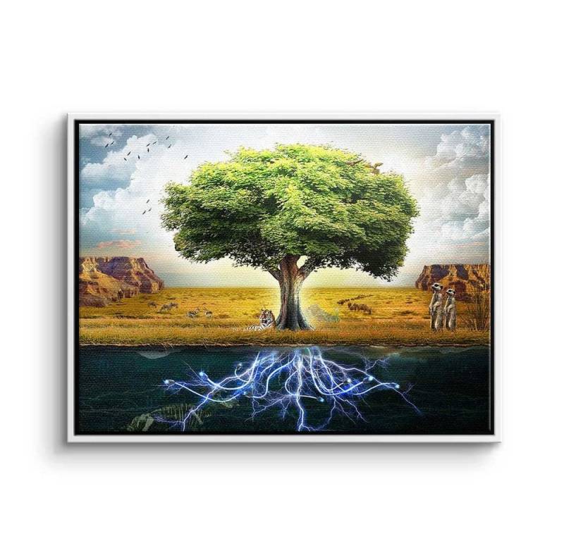 DOTCOMCANVAS® Leinwandbild, Premium Leinwandbild - Baum - Spiritual Tree - Motivationsbild - Min von DOTCOMCANVAS®