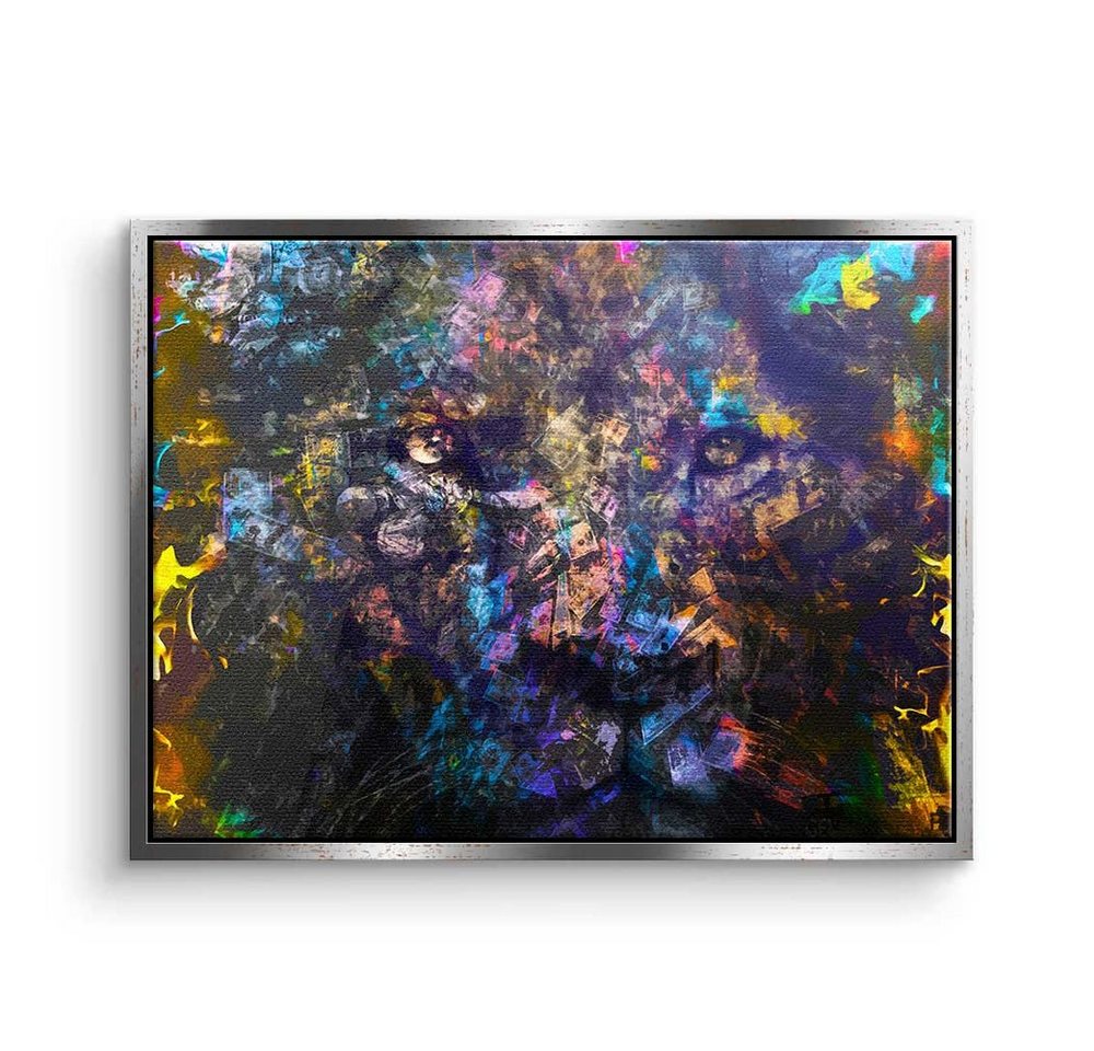DOTCOMCANVAS® Leinwandbild, Premium Leinwandbild - Pop Art - König des Geldes - Motivation von DOTCOMCANVAS®